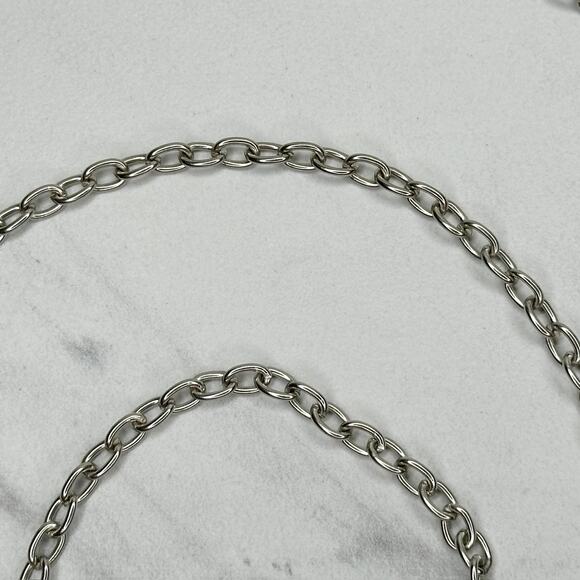 Skinny Dainty Silver Tone Chain Link Purse Bag Replacement Strap ✨ - Picture 9 of 12
